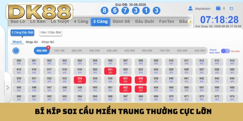 Bí kíp soi cầu miền Trung thưởng cực lớn
