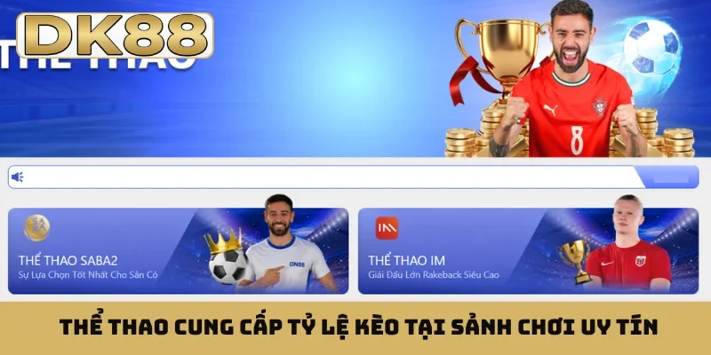 Thể thao cung cấp tỷ lệ kèo tại sảnh chơi uy tín