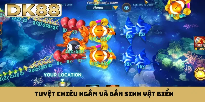 Tuyệt chiêu ngắm và bắn sinh vật biển