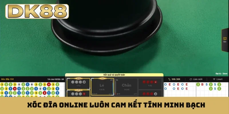 Xóc đĩa online luôn cam kết tính minh bạch